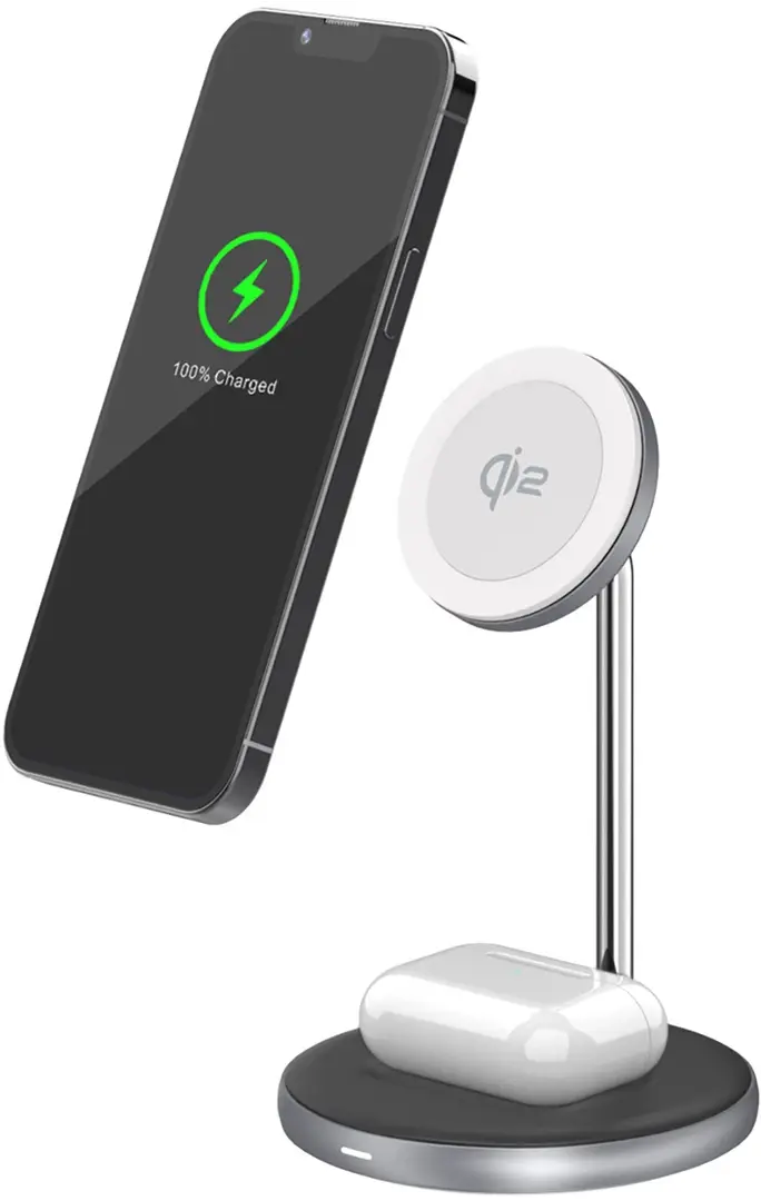 2-in-1 Magnetic Wireless Fast Charger