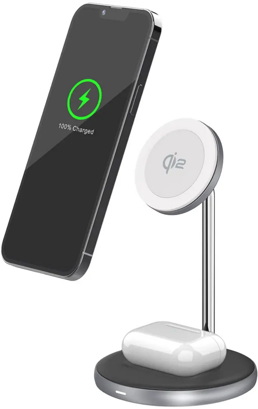 2-in-1 Magnetic Wireless Fast Charger