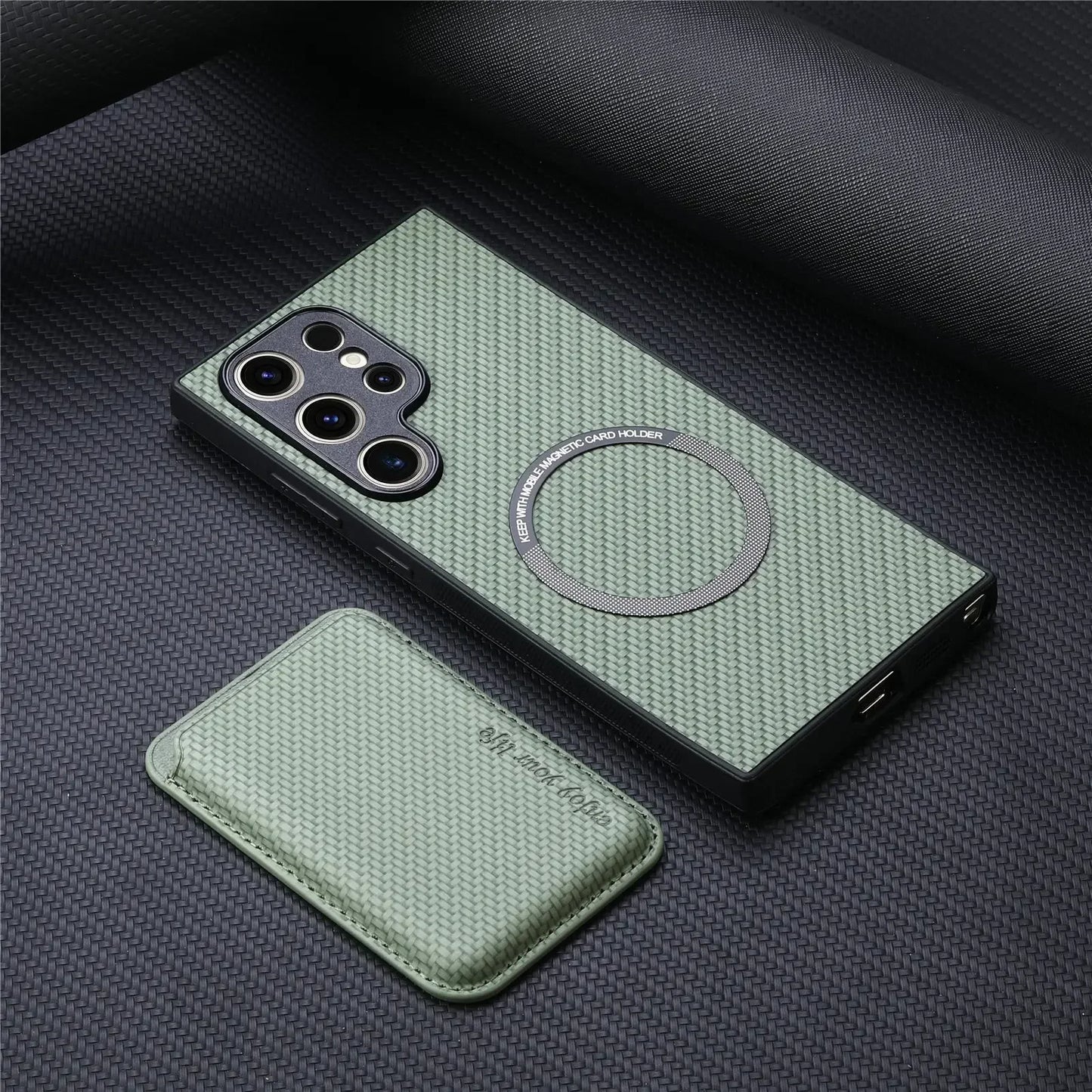 Premium Magnetic  Case For Samsung S25-S24  with cardholder