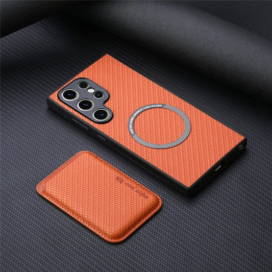 Premium Magnetic  Case For Samsung S25-S24  with cardholder