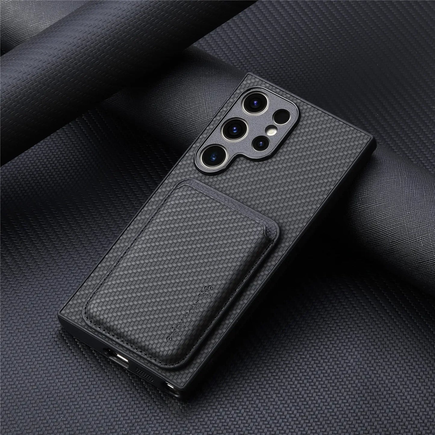 Premium Magnetic  Case For Samsung S25-S24  with cardholder